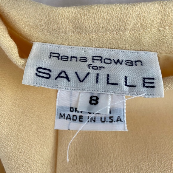 Rena Rowan for Saville Ladies Yellow Pencil Skirt sz 8 Women’s - Picture 3 of 6